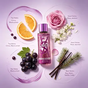 CANDY BREATH LIBER Fougere Floral Body Mist 250ML, YSL Libre Dupe Long Lasting Fragrance Spray, Vanilla Musk Warm Scent for Office Date Party, Whole Body Hair Clothes Perfume