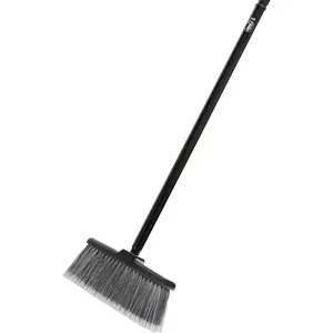 Kitchen broom long handle with wide sweeper broom helps clean hardtoreach areas perfect for small particles crumbs sand dust and more ideal for home use