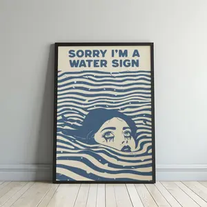 Moody wall art, pisces, pisces wall art, bathroom wall art, cancer zodiac, Zodiac gift, scorpio gifts, Pisces gifts, cancer zodiac gift,