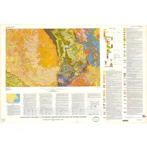 Aztec Quadrangle Geologic Map, New Mexico and Colorado - 1987 USGS