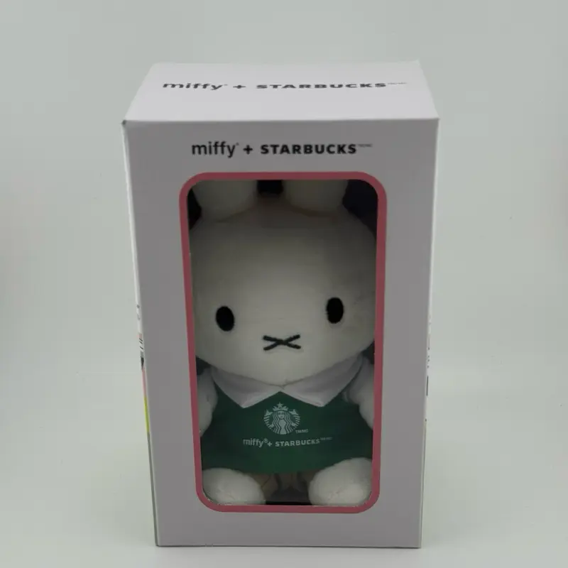Miffy Starbucks Barista Figurine - Collectible Coffee Shop Themed Decor for Starbucks Enthusiasts