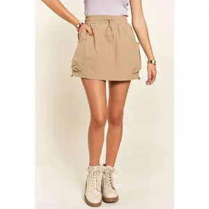 ADORA Drawstring Skort with Pockets