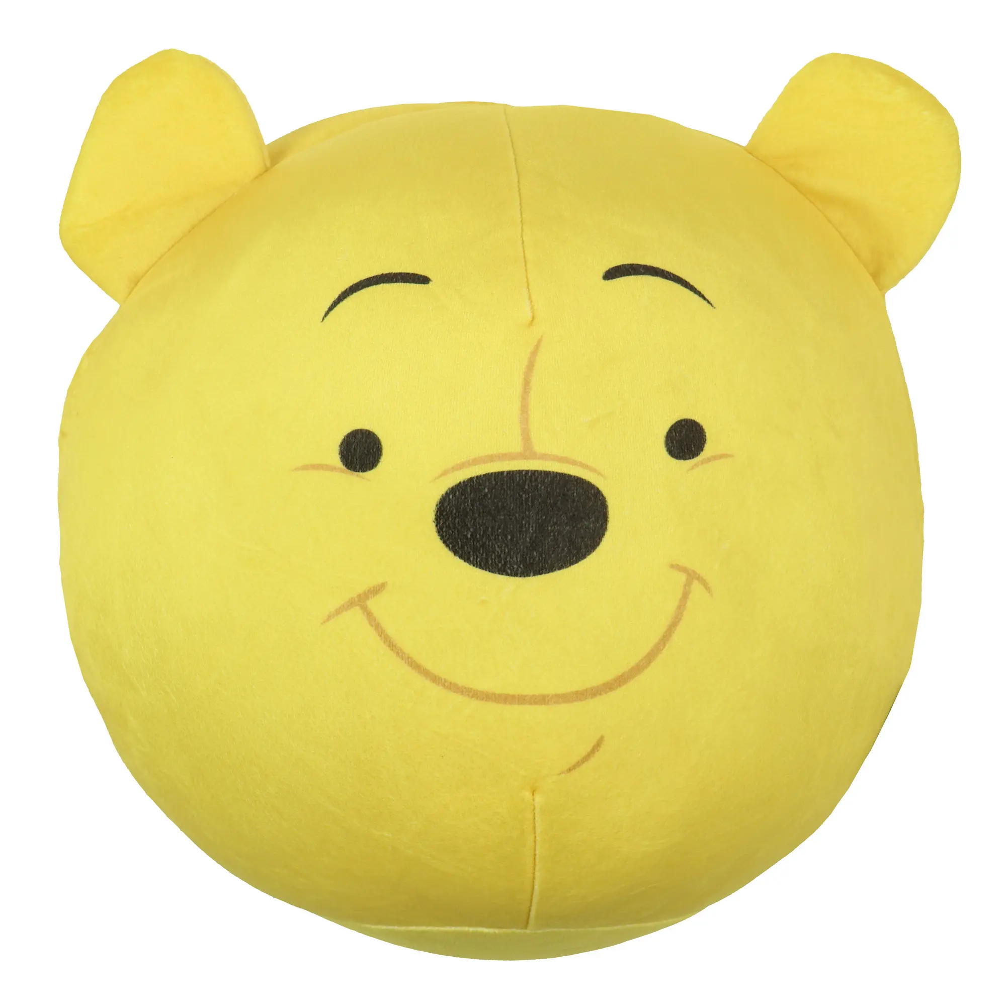Winnie the Pooh Character Theme Soft Plush Round Travel Pillow, Cloud-Like Fill, Whimsical Home Decor for Room & House Decor, Room Decor, 12X12 In