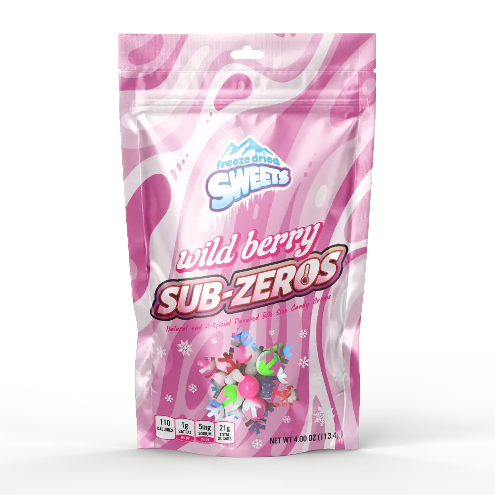 Freeze Dried Sweets - Sub-Zeros - Wild Berry - Freeze Dried Candy - 4oz. Bag