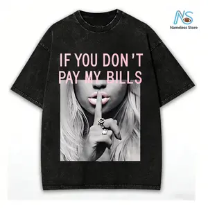 If You don't pay my bill T-Shirt For Women Casual Short Sleeve Tee  - Comfortable Crew Neck, Soft Adorable Tees Tops Clothes Loose