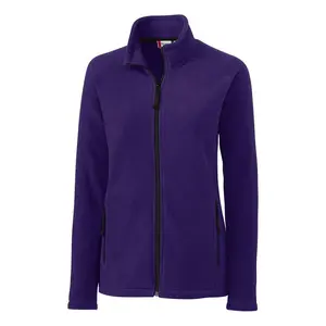 Clique | Purple Fleece Summit Zip-Up Jacket Size XXL Menswear Coats Menswear Coats Plush Polyester Tops Underwear