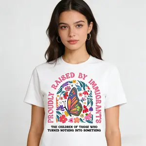 Proud Daughter of Immigrants Shirt, Defend DACA Tee, Social Justice Shirt, Feminist Tee, Human Rights, Pro-Immigration Gift, Autumn and Winter, Washed T-shirt