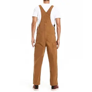 Men’s Fashion Duckbill Bib Overall – Relaxed Fit Workwear with Adjustable Straps and Tool Pockets for Farming, Construction, and Industrial Work