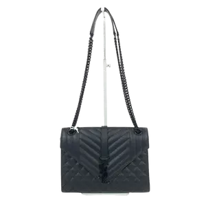 Pre-owned Yves Saint Laurent Leather Shoulder Bags Saint Laurent Medium Envelope Chain Shoulder Bag JV00133 NO1