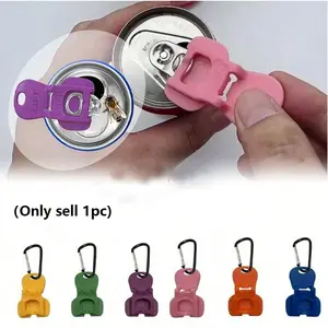 Plastic Coke Can Opener with Dustproof Sealing Function, Portable Keychain Tool, Ideal for Home Parties, Picnics, Office Use, Soda Can Opener, Plastic Can Openers