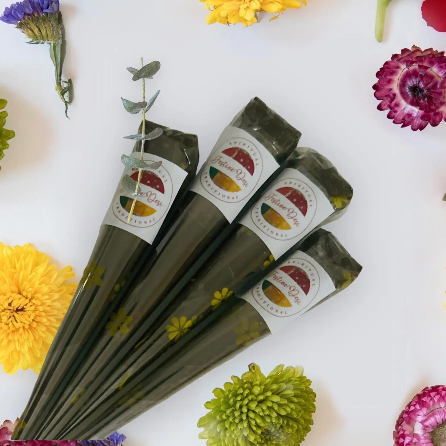 Four Henna Cones | 25 grams each for Henna Design | Body Art Quality Makeup Powder