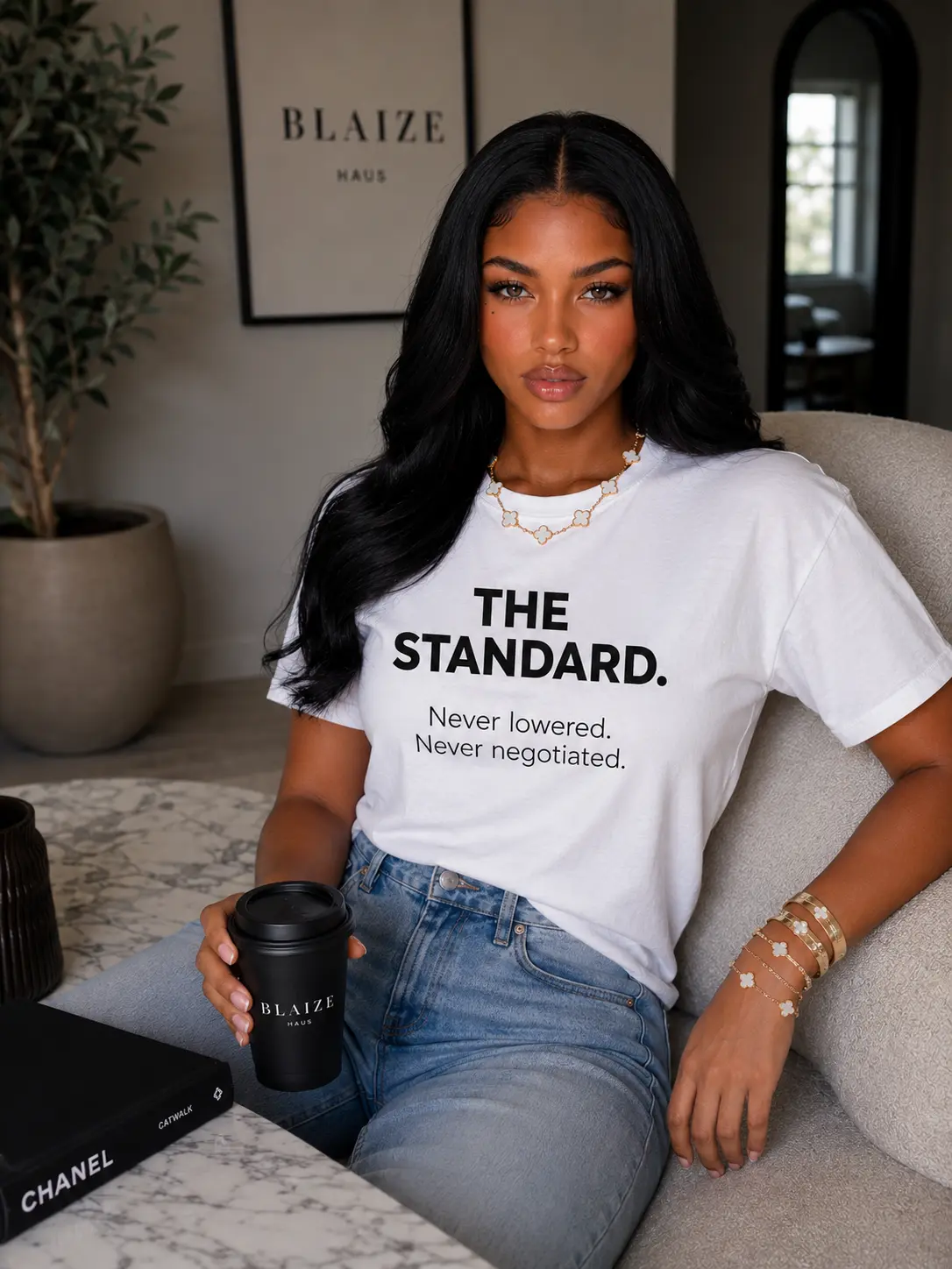 THE STANDARD. | Comfort Colors® 1717 Tee | Minimalist Statement Shirt | Quiet Luxury Graphic Tee