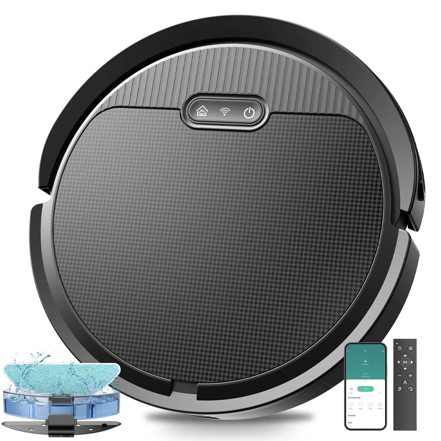 Pureatic 2-in-1 Robot Vacuum and Mop Combo, 4000Pa Suction Vacuum Cleaner, Intelligent Robot Vacuum Kit with Voice Control & Self-Charging for Pet Hair & Hard Floors Scheduling the cleaning robot now
