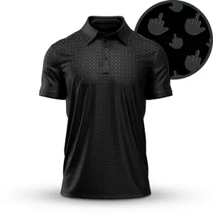 Birdie Finger Golf Polo Shirt – Funny Golf Shirt for Men, Lightweight & Stylish Golf Polo Gilf
