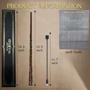 Magic wand, magic paper, real magic wand, magic wand with box, amazing effect reproduction, Halloween role play, tools, stick costume, cosplay party tiktokshopspringglowup
