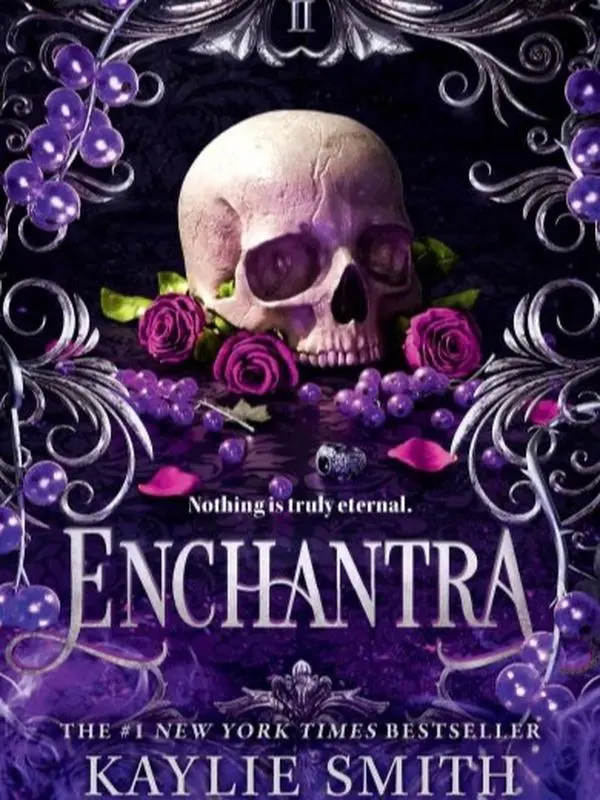 Enchantra by Kaylie Smith - The #1 New York Times Bestseller - Gothic Romance Novel with Intricate Skull and Rose Design