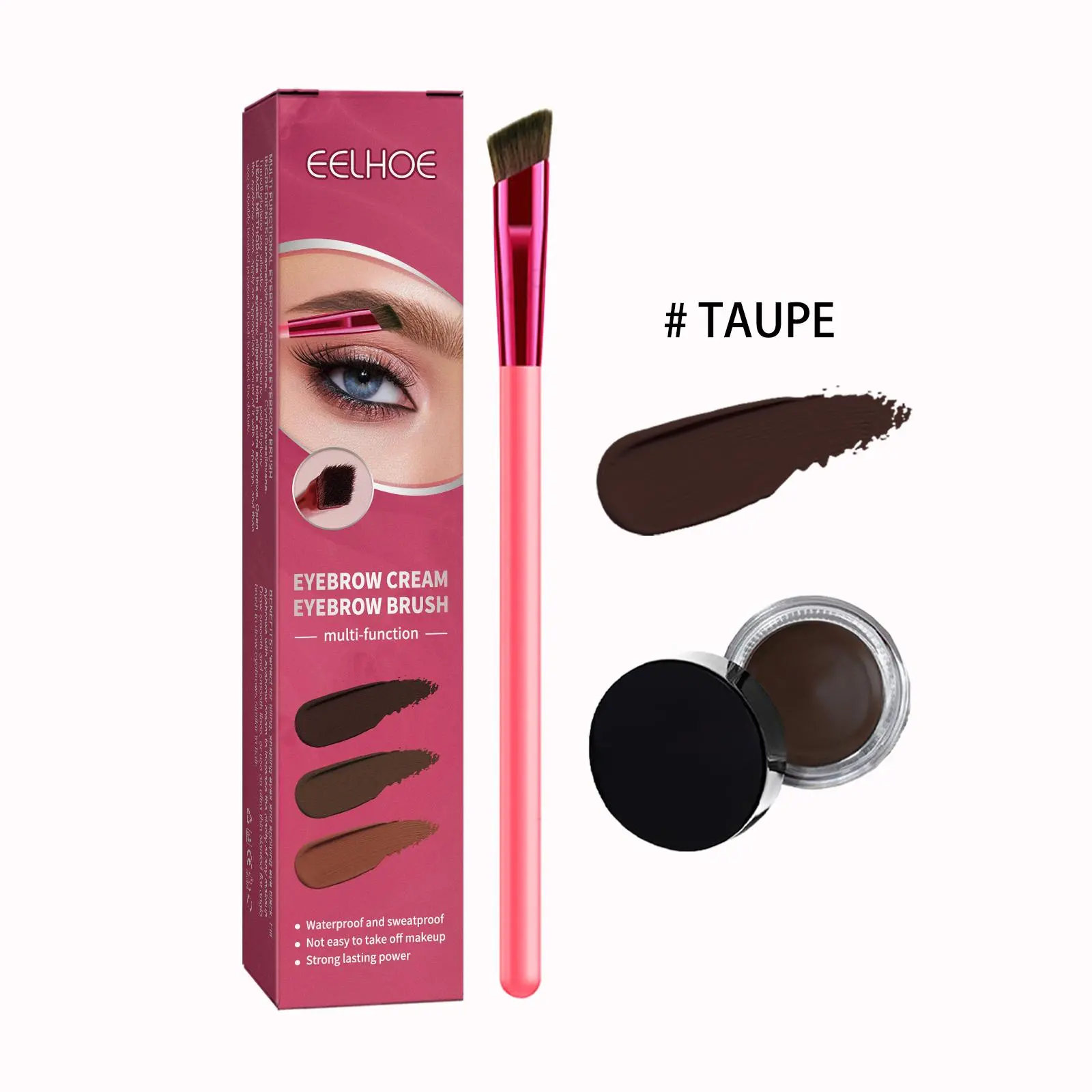 Eelhoe Multi-Functional Eyebrow Brush Set Filling Shaping Colored Eyebrows Smooth Eyebrows Makeup Set Cosmetic
