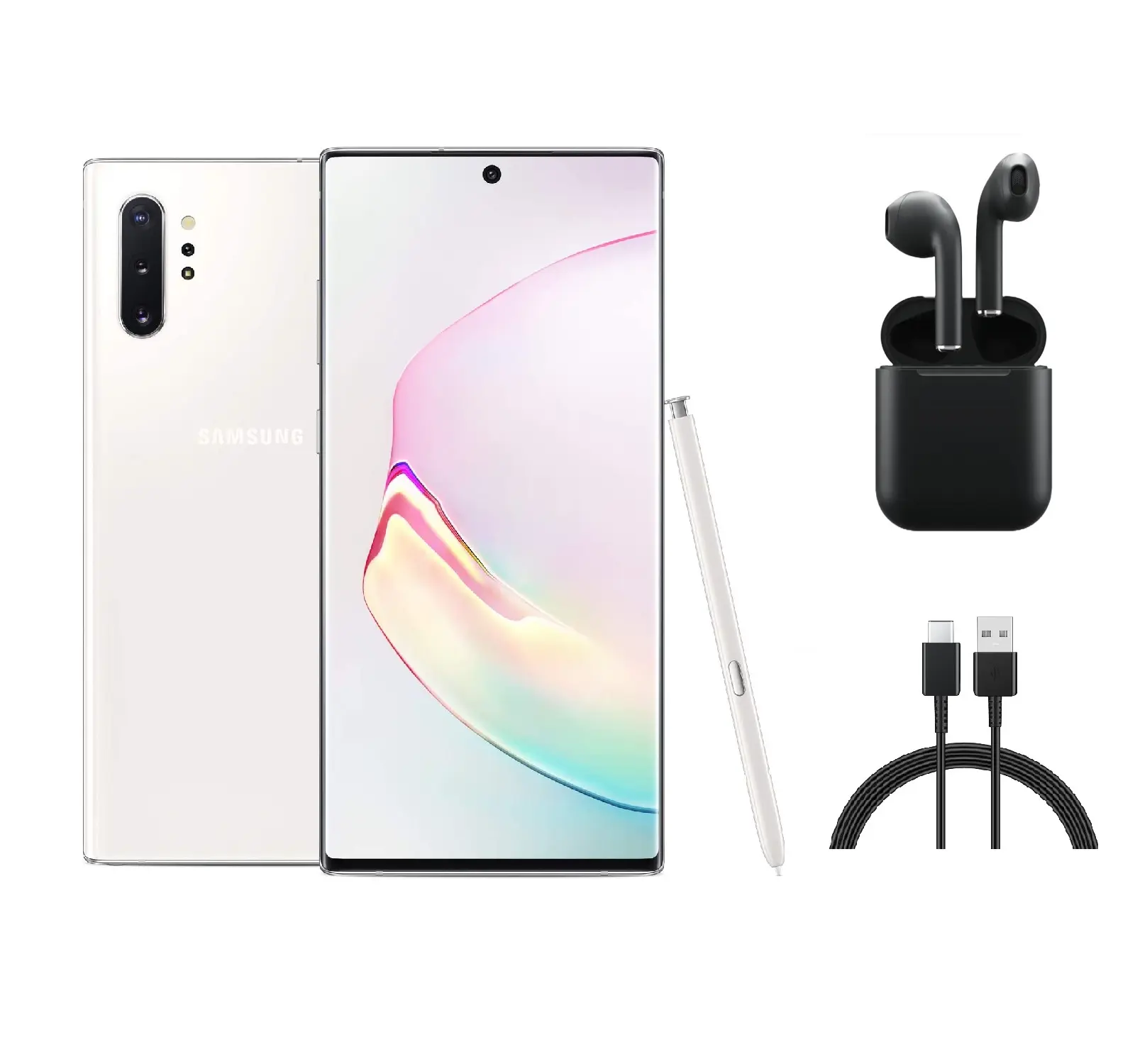 Refurbished Samsung Galaxy Note 10+ N975U (Fully Unlocked) Excellent Condition with Wireless Earbuds & 1 Year Warranty