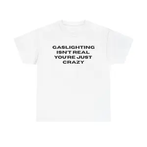 THE GASLIGHT SHIRT -  Tshirt Casual Classic Cotton Fashion Menswear Tee Streetwear Unisex