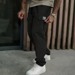 Men's Multi-Pocket Personalized Casual Work Pants, FS Workwear Trousers for Everyday Wear, Gym, Available in Various Colors