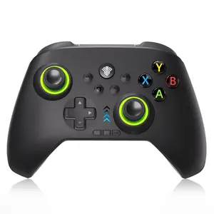 Wireless Hall Controller(No For Xbox) with Hall Effect Joystick and Trigger&1000Hz Esports Return Rate with RGB Lighting/Programming/ Three-Mode Switch , Plug And Smartphone Play Work for Windows PC, Android, Switch, Steam, custom controller Game Console