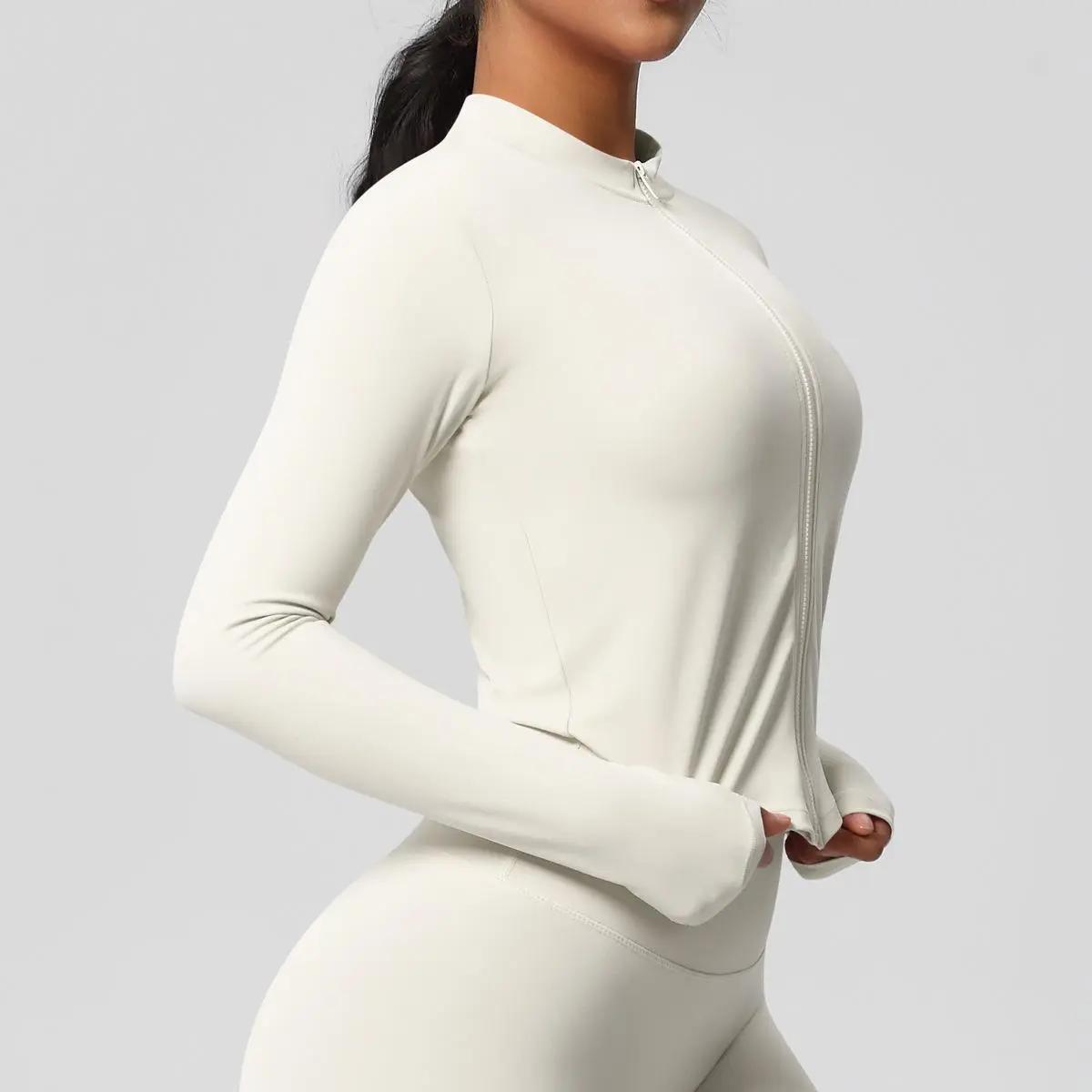 Women's 2-Piece Ultra-Soft Fabric Zip-Up Sports Set - Female Buttery Soft, Super Stretchy Activewear with Padded Support, Second Skin Fit for Gym, Yoga (Women's Workout Sets) tracksuit tracksuits