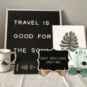 Mini Wooden Blackboard Display Signs, Home Decor Message Board, Wedding Dessert Table, Hotel Banquet, Baking Show, Mother's Day Graduation, Signage