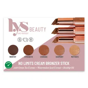 No Limits Cream Bronzer Stick Blister Pack Sample Card
