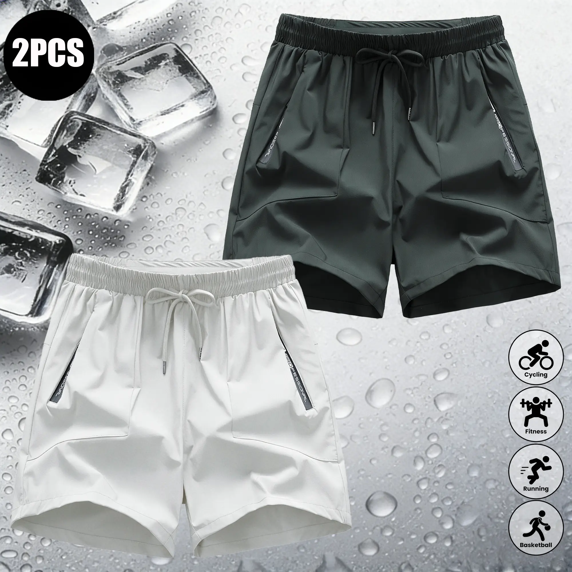 Military gray + white