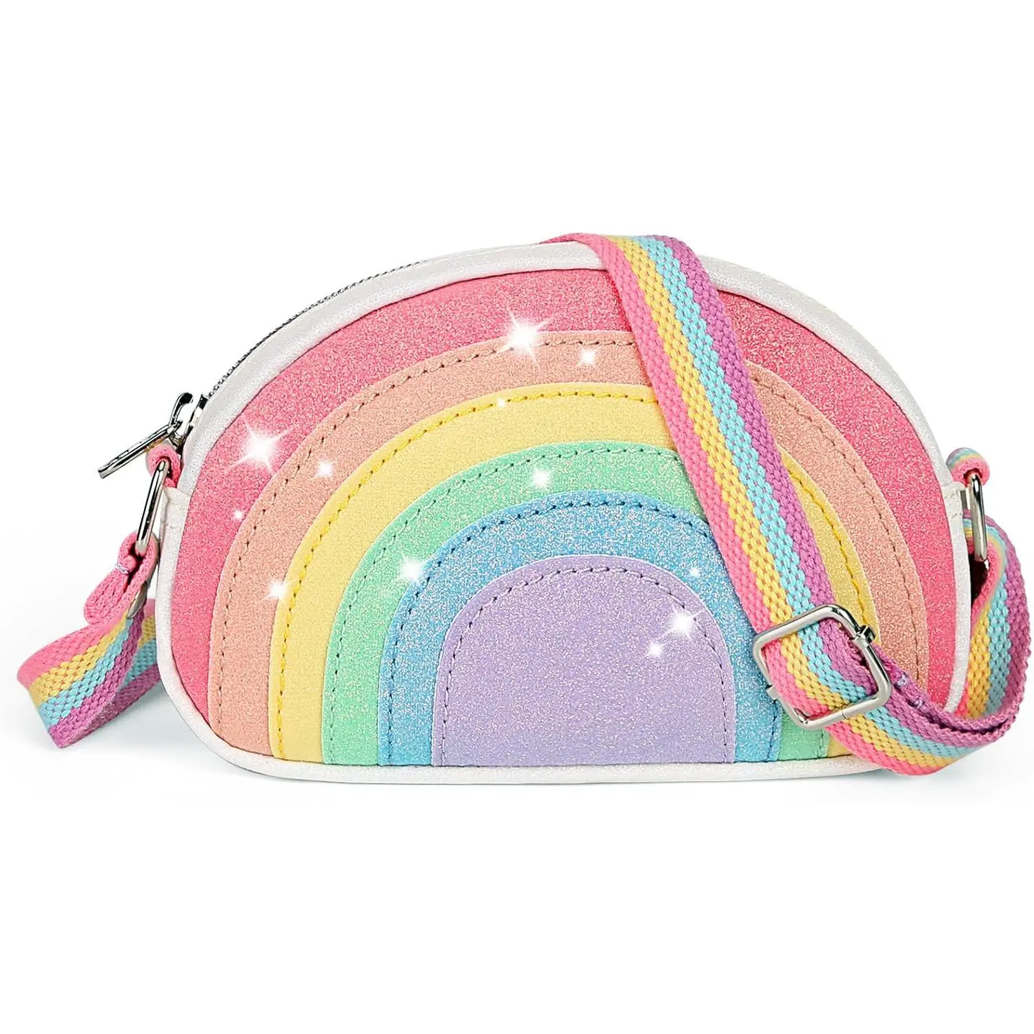 Toddler Purse Kindergarten Graduation Gifts for Kids: 3 4 5 6 7 8 Year Old Girl Birthday Gift, Rainbow Crossbody Bag