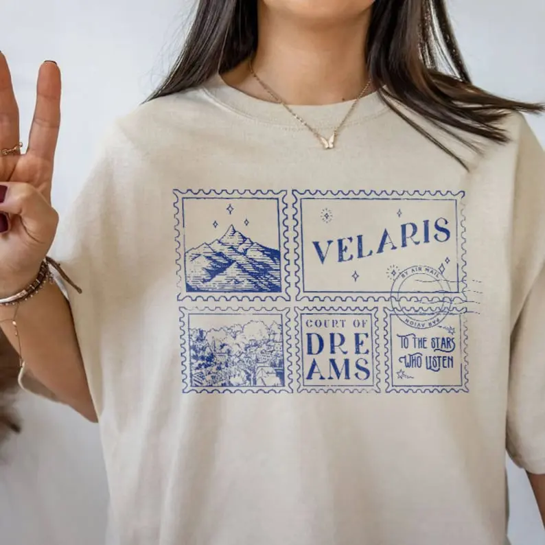Velaris ACOTAR Shirt, To The Star Who Listen Court Of Dreams Night Court Licensed SJM Merch Rhysand Feyre Nesta Bookish Throne Of Glass.