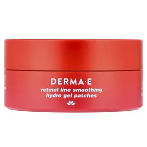 DERMA E Retinol Line Smoothing Hydro Gel Patches, For All Skin Types, 60 Gel Patches