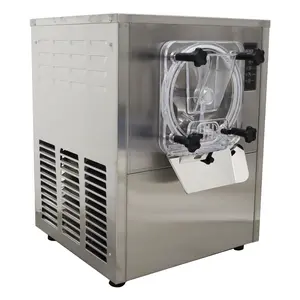 YOKOMA Commercial Hard Ice Cream Machine 25-30L/h Fully Automatic Stainless Steel Small Desktop Single Head Frozen Ice Cream Maker Mixer