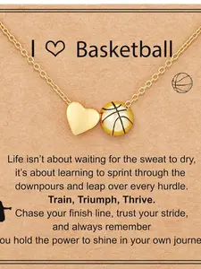 Fashion Basketball Necklace, Daily Wear Sport Accessory Jewelry, Perfect Gift for Loved Ones, Unique Personal Style, Exquisite Jewelry Gift