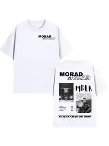 Rapper Morad MDLR Tour Album T Shirt Men's Women High Quality Tee Shirt Fashion Hip Hop Short Sleeve T-shirts Streetwear