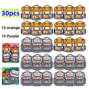 30 Pcs Handbag Gift Bag Clear Gift Candy Bags with Handle Plastic Ziplock Seal Bag Beauty & Personal Care