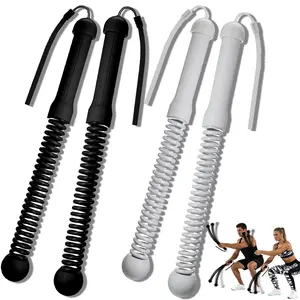 2026 New Upgrade Quiet Ropeless Weighted Battle Ropes 2PCS for Home Gym. Cordless Training Rope Fitness Equipment for Men & Women, No-Jump Full-Body Exercise, Ideal for HIIT, Strength & Cardio Workouts. Perfect Gift for Fitness Enthusiasts.Black/Grey/Pink