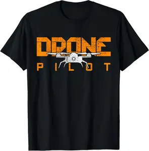 Casual Cotton shortsleeve tees Drone Life Pilot Quadcopter T-Shirt