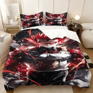 3PC, vegeta idea bed three-piece set, the style does not include quilt core pillow core, Thanksgiving New Year's gift, home lunch break adaptation, practical goods in the festival atmosphere, Decorative Bedding Set