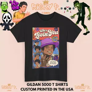 Michael Jackson Comic T shirt Jackson 5 Unisex Heavy Cotton Tee