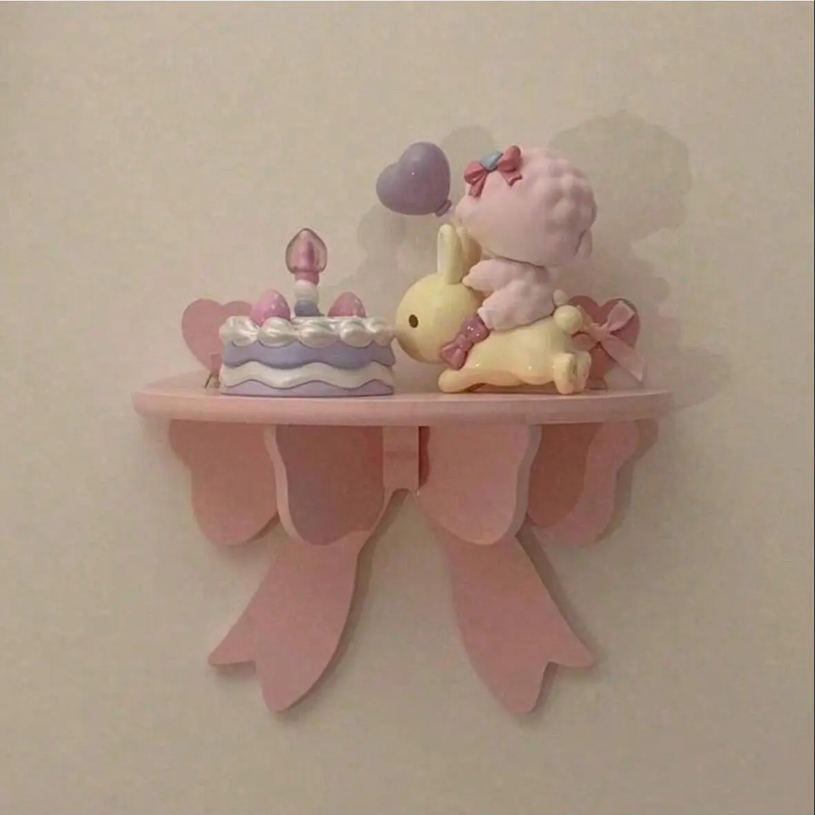 Cute Bow Accessory for Girls' Rooms, 1pc, Wall Hangable Decoration & Storage Solution, Wall Mount Design, Wall Mountable, Ideal for Enhancing Kids' Spaces, Wall Mounted Organizer