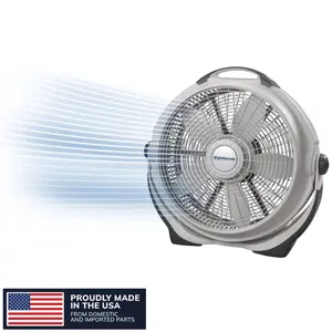 WindMachine 20" Portable Floor Fan with 3 Speeds, Whole Room Air Circulator Fan for Bedroom, Living Room, Dorm, Garage & Basement