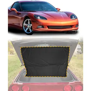 Rear Cargo Shade, Compatible with 2005-2013 Chevy Corvette C6 Coupes, Rear Trunk Security Cargo Area Cover, Windshield Inner Sunshade, Window Interior Sun Visor, Folding Portable Flannel Sunvisor