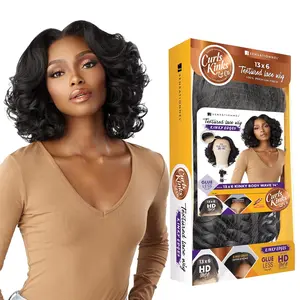 Sensationnel Kinky Edges 13x6 HD Lace Wig - Kinky Body Wave 14" Sensationnel Kinky Edges 13x6 HD Lace Wig - Kinky Body Wave 14"