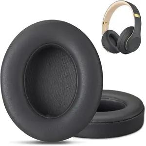 Replacement for  Studio 3 Replacement Ear Pads Grey,  Studio  Replacement Ear Pads Earpads for  Studio 3  Studio 2, Studio 3  Ear Cushions (Titanium Grey)