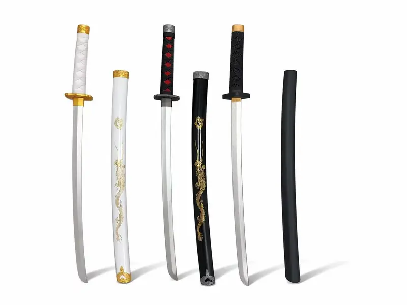 Kinstore Power Fantasy Ranger Red Lighting PU Foam Sword Black PU