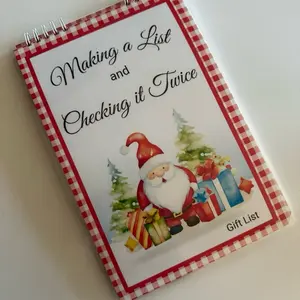 Christmas Gift list to help you organize nice by child, money spent, Sheppard, etc.