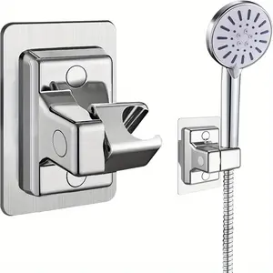 Adjustable Shower Head Holder Bracket, No-Drill Bathroom Accessories, Durable & Easy Install Design, Perfect for Daily Use