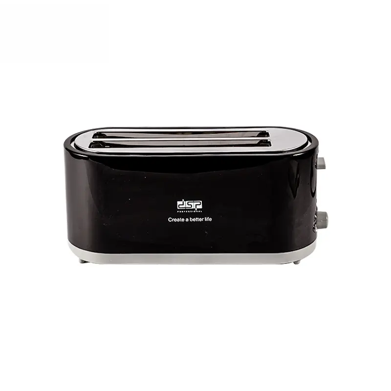1400W Power Compact Household Bread Toaster, Fast Toasting Heat-Resistant Appliance with Removable Tray for Daily Breakfast Preparation