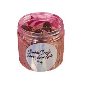 Chocolate Drizzle Whipped Foaming Sugar Scrub. Exfoliating Body Wash & Scrub. All Natural Shea Butter Whipped Soap/Shaving Cream Moisturizing Gentle Cleanser